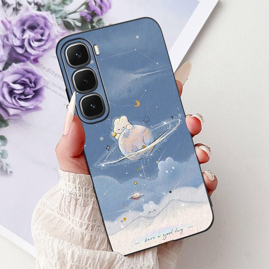 For Infinix Hot 60 Hot60i Case Cover lovely heart Pattern Soft Silicone Funda for infinix hot 60 Hot 60 i X6728 Shockproof Capa