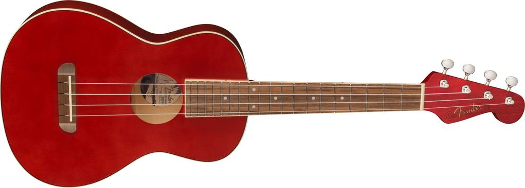 Fender Ukulele Avalon Tenor Walnut Cherry Tenor Ukulele, Fingerboard,