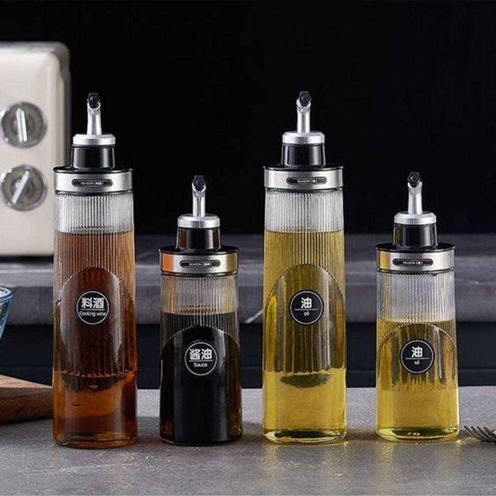 Leak Proof Cooking Oil Pot No-drip Pourers Olive Oil Dispenser Liquid Seasoning Bottle  Restaurant