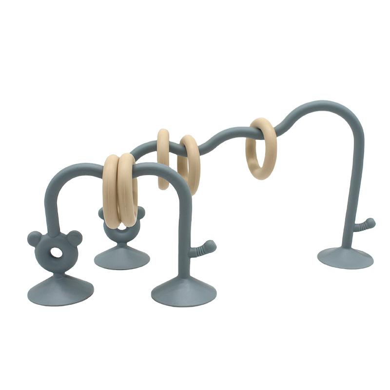 1pcs Silicone children s silicone tabletop toys, bead wrapped baby early education puzzle game toys