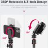 ST-06S Vertical Shooting Phone Mount Holder DSLR Camera Monitor Mount Tripod Mount Clamp for Smartphone Vlog Shooting