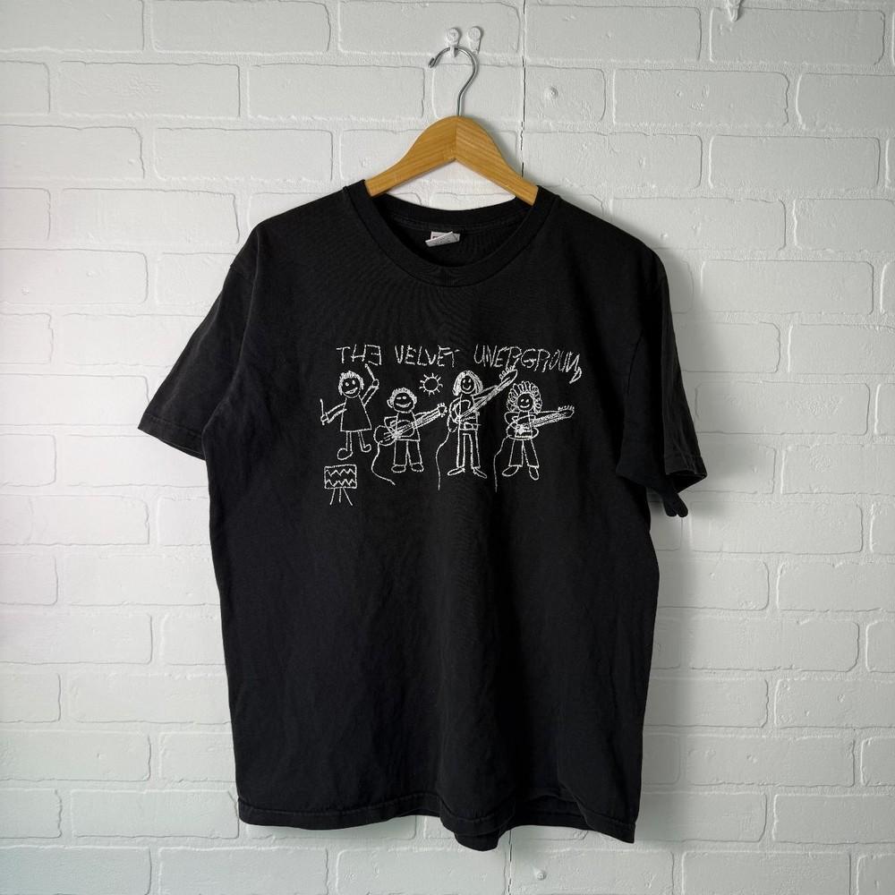 

The Velvet Underground band basic black reprint T shirt Classic tee NH19716 Unisex T-Shirt XXL