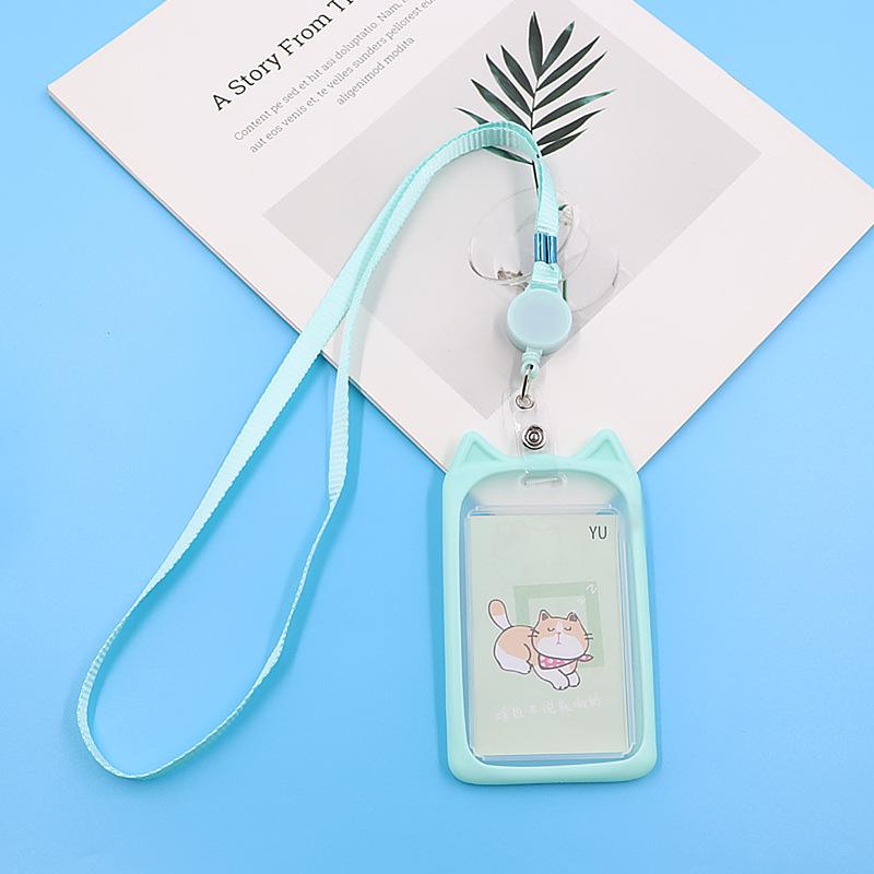 Creative Kitten Campus Retractable Lanyard ID & Access Card Holder
