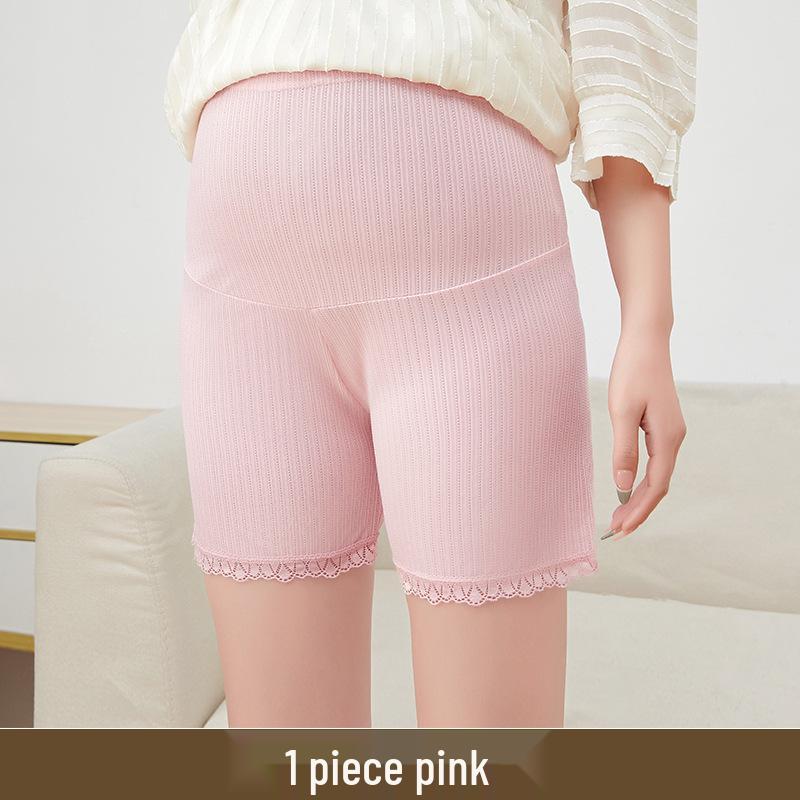 Summer Ice Silk Maternity Anti-Exposure Safety Shorts - Loose, Breathable, and Suitable for Outerwear