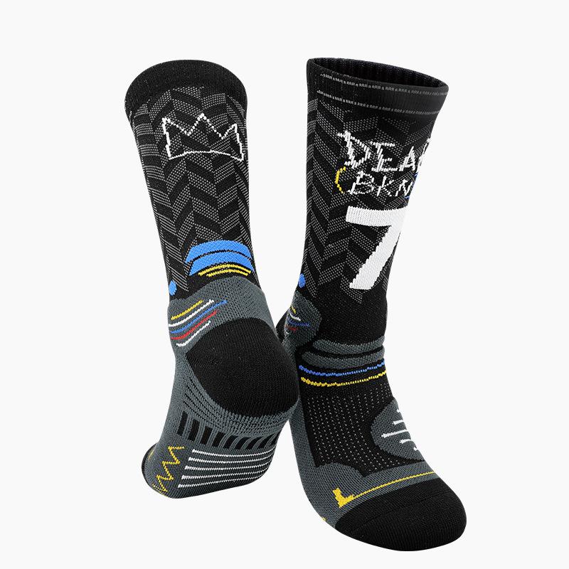 Non-Slip Professional Basketball Socks Men'S Medium Tube American Thickened Towel Bottom Women'S Sweat-Absorbing And Breathable Sports Socks Men'S