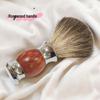Red Rosewood Double-Sided Razor Set with Beard Brush, Bowl, Scraper, and Holder