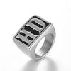 Men's European American Hip Hop Titanium Steel Punk Ring