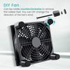 USB Powered Electronic Cooling Fan Dual Fan DC 5V Modem Router Cooler DIY Mute Network Cabinet Server Cooling Project DVR TV Box
