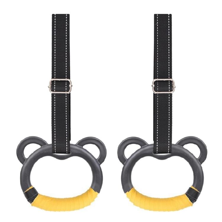 

1pair Indoor Fitness Gymnastics Rings Adjustable Hanging Strap Gym Rings Space Saving Home Workout Equipment 1