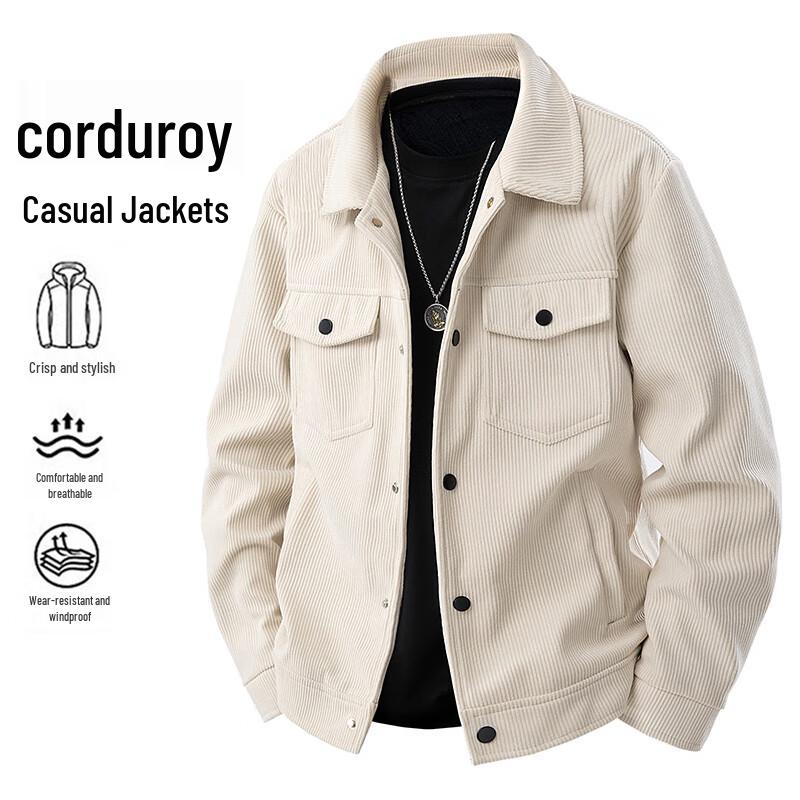 

TOM ADAM Corduroy Turn-down Collar Jacket 2XL