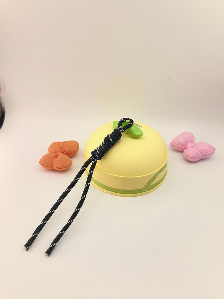 Spot Color Hand-Woven Rope Lanyard Pendant Trendy Color Nylon Rope Bag Keychain Pendant High Sense