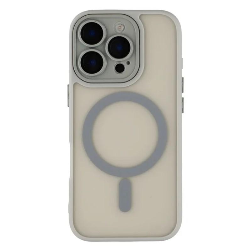 For iPhone 16 Pro Back Cover Compatible with MagSafe WANLONFENG QB1 Series PC TPU Shockproof Phone Case