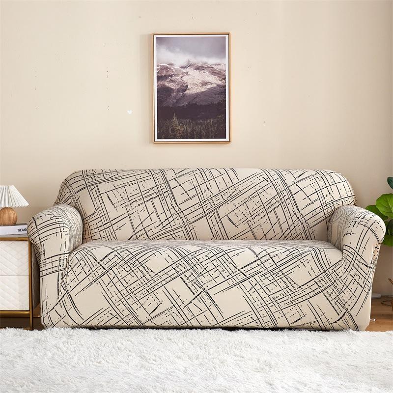Stretch Milk Silk Printed All Inclusive Universal Sofa Cover Sofa Cover