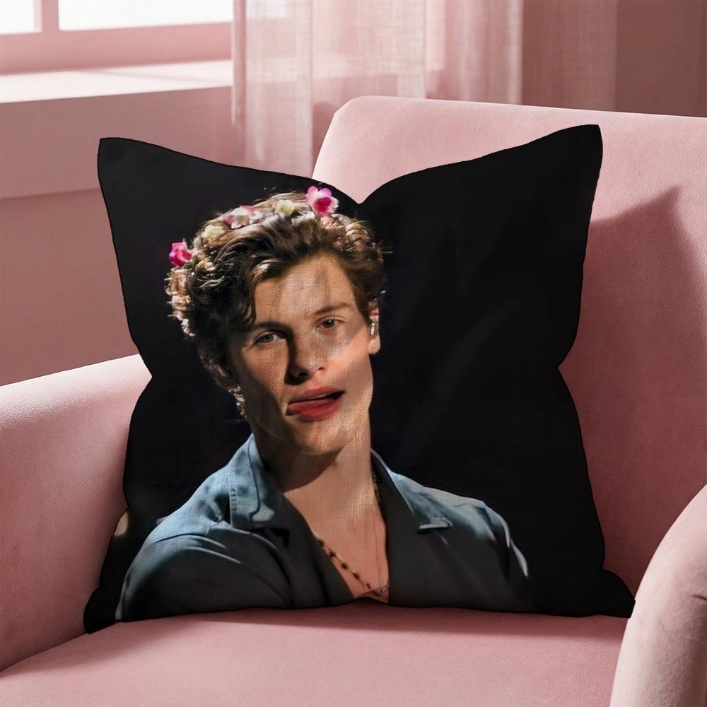 Singer S-Shawn Mendes Kissenbezug Mehrzweck-Kissenbezug für Zuhause & Auto - Wendbar, Weich & Langlebig für den täglichen Gebrauch
