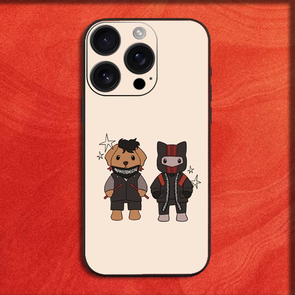 Cool Twenty One P-Pilots Phone Case For iPhone 16,15,14,13,12,11,Pro,XS,Max,XR,Plus,E,Mini Black Shockproof Cover