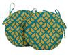 Vargottam Indoor Outdoor Round Bistro Chair Cushions Block Print 15-Inch Bistro Chair Pads Waterproof Seat Chair Cushion For Home