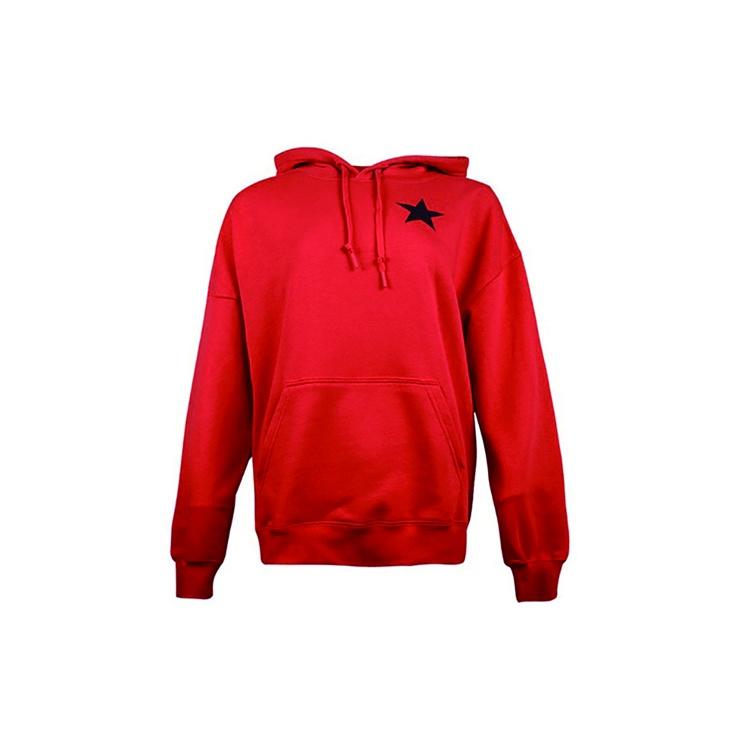 (WMNS) Converse Logo Knit hooded Drawstring Red Women s 10020752-A02 M