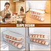 Slide-type Egg Carton Double-layer Automatic Egg Roller Refrigerator Side Door Egg Storage Kitchen Counter Anti-falling Egg