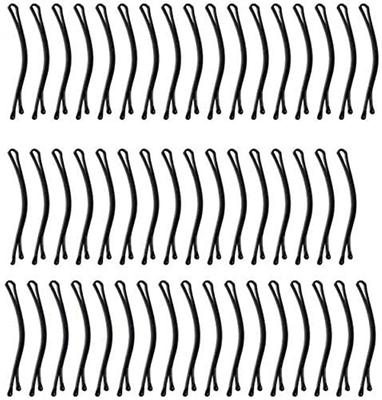 On Blow Black Metal Bobby Bob Side Hair Pins 4 Cm (Pack of 30) for Girls Hair Styling Pins for Women