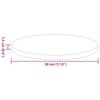 High Gloss White Table Top Ø 30 x 1.5 cm Wood Based Material
