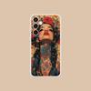 Retro Tattoo Girl Mobile Phone Case for Samsung Galaxy S25 S24 S23 S22 S21Plus FE Ultra Clear Colorful Cover Pretty Smartphone