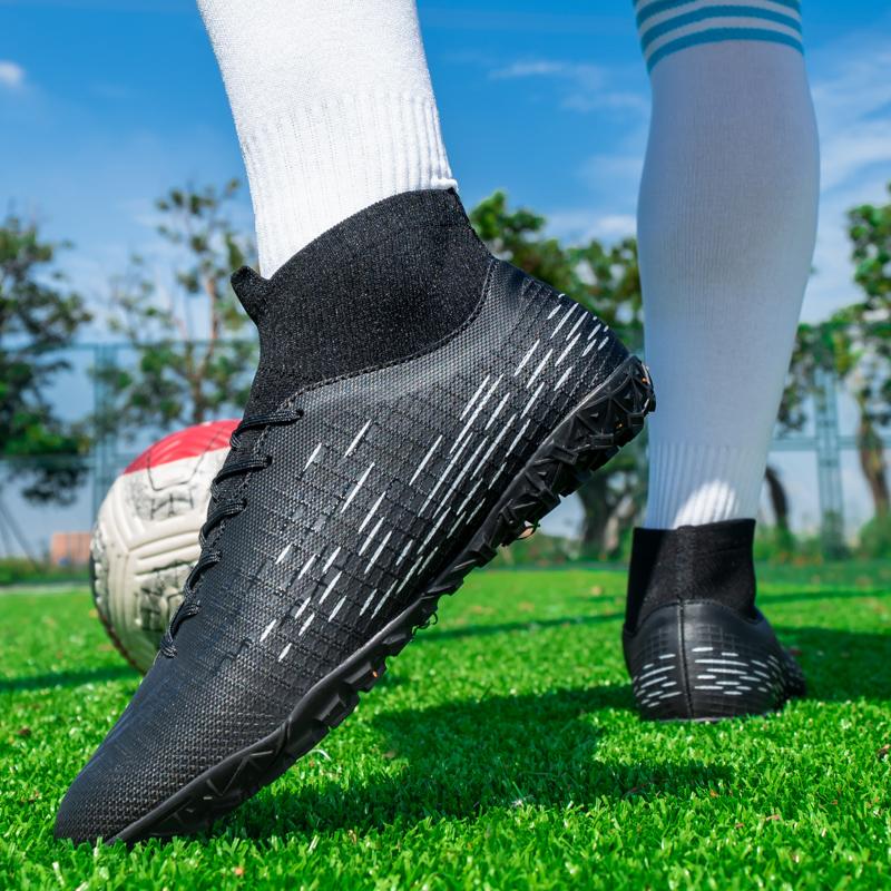 Мужские футбольные бутсы с высокими носками 33-45 — фото 10
