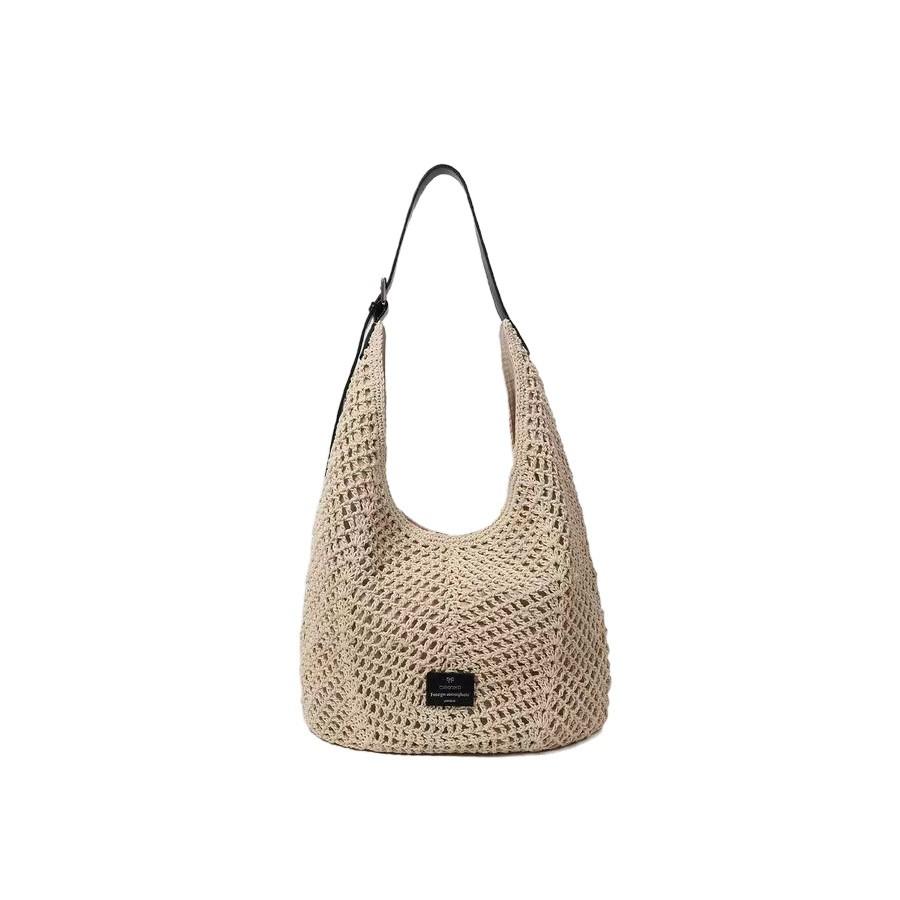 Nanfeng Versatile Casual Wax Rope High-end Handmade Straw Bag Women's New Autumn and Winter One-shoulder Crossbody Woven Bag