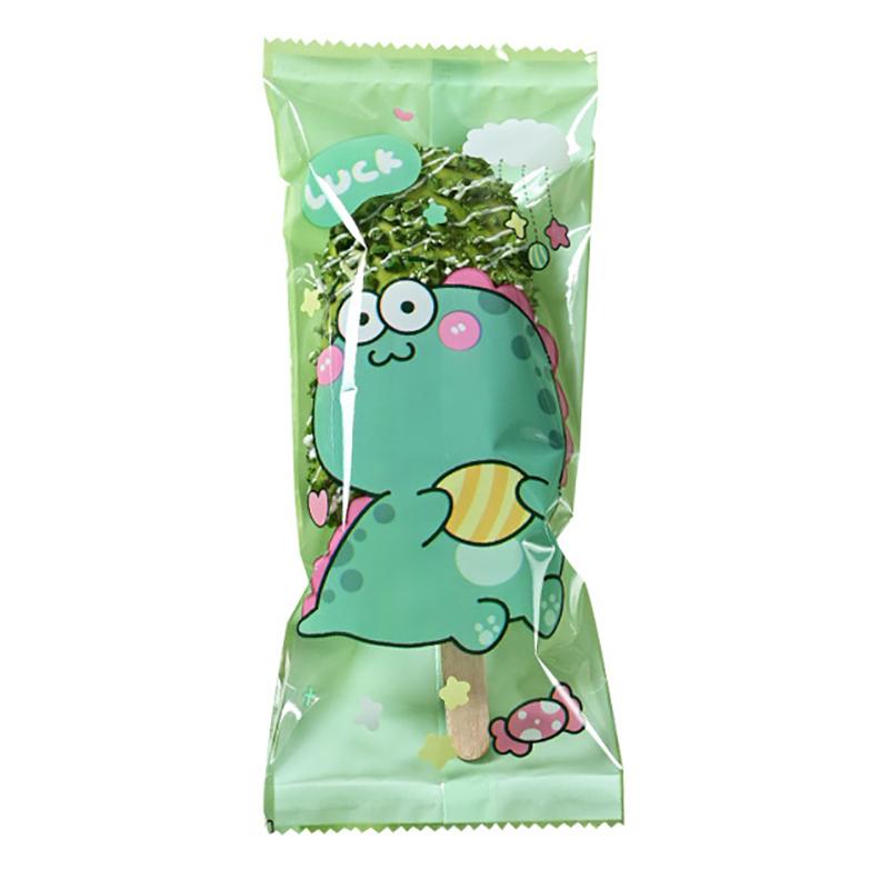 50Pcs/Set Cartoon Food Grade Ice Pop Bags Disposable Plastic Popsicle Bags Freeze Treat Storage Transparent Ice Popsicle Mold