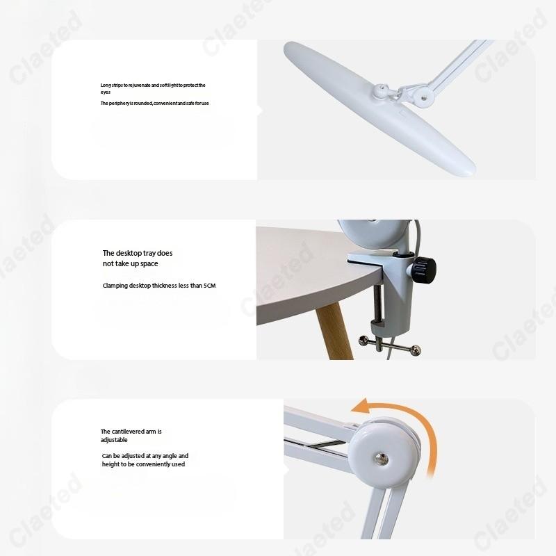 Creative New LED Cold Light Folding Clip Lamp Study Office Bedroom Bedside Eye Protection Lighting