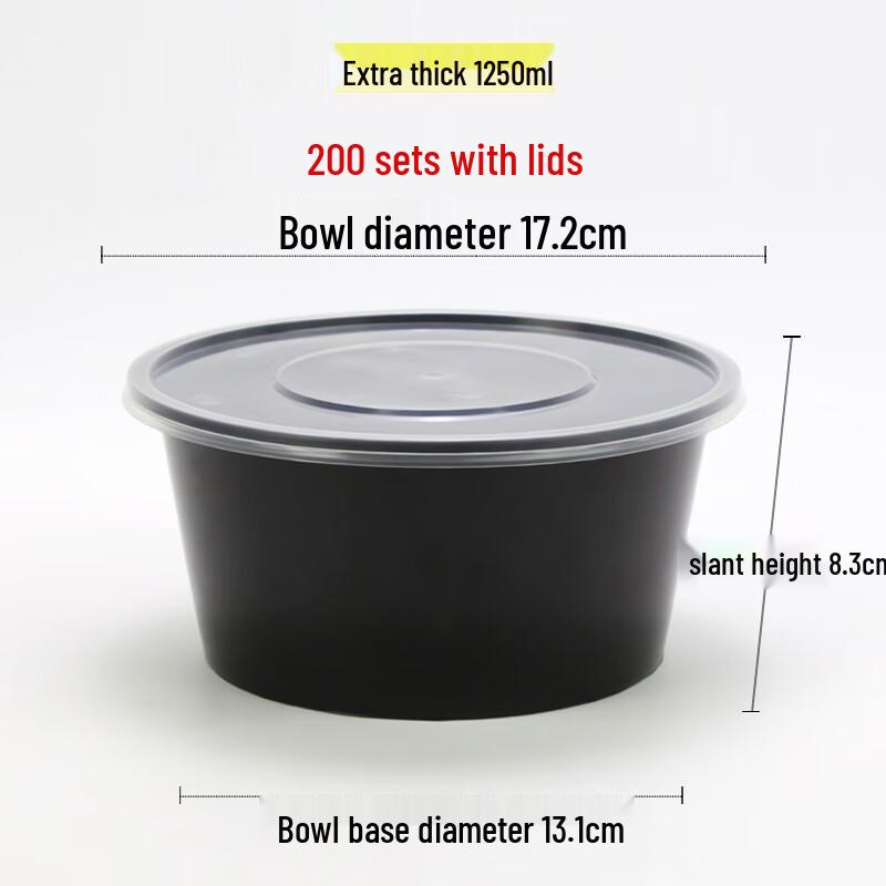 

Disposable Round Plastic Meal Box