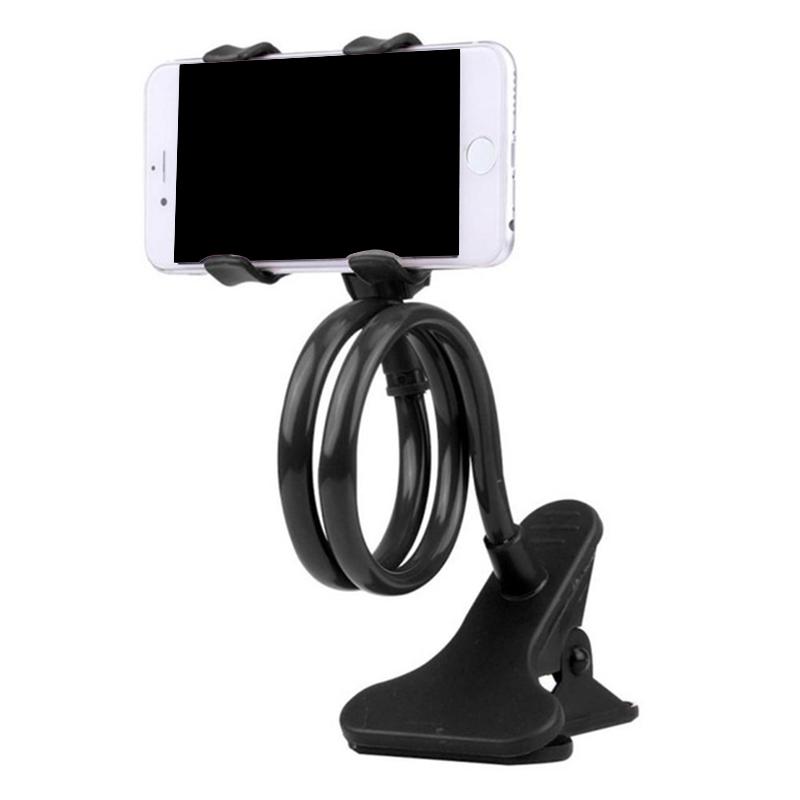 

Lazy Bracket Bedside Stand For Universal Mobile Phone And Tablet, Flexible Multi-Functional Dual-Clip Lazy Holder