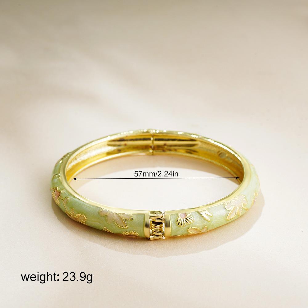 Traditional Hollow Out Flower Bangle Chinese Women's Hand Bracelet  Jewelry Gifts