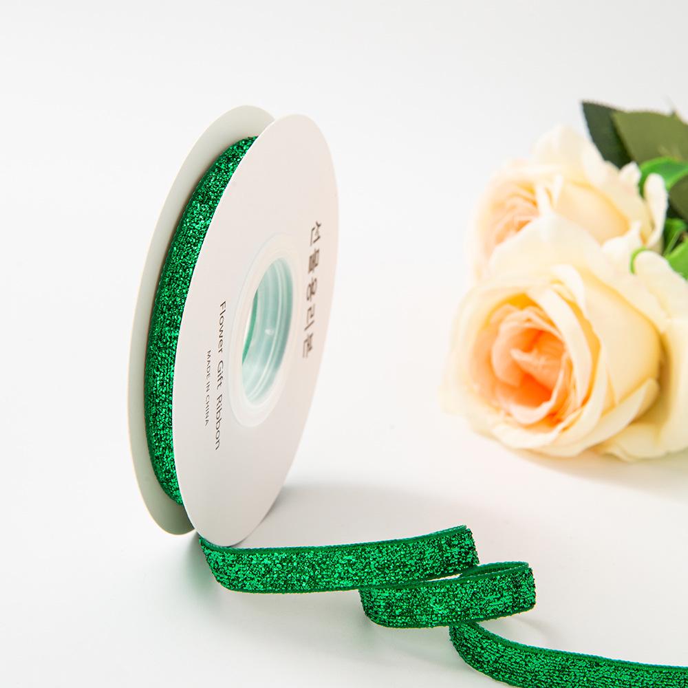 Handmade Gold Velvet Ribbon Bow Hairpin for DIY Holiday Decorations & Floral Packaging