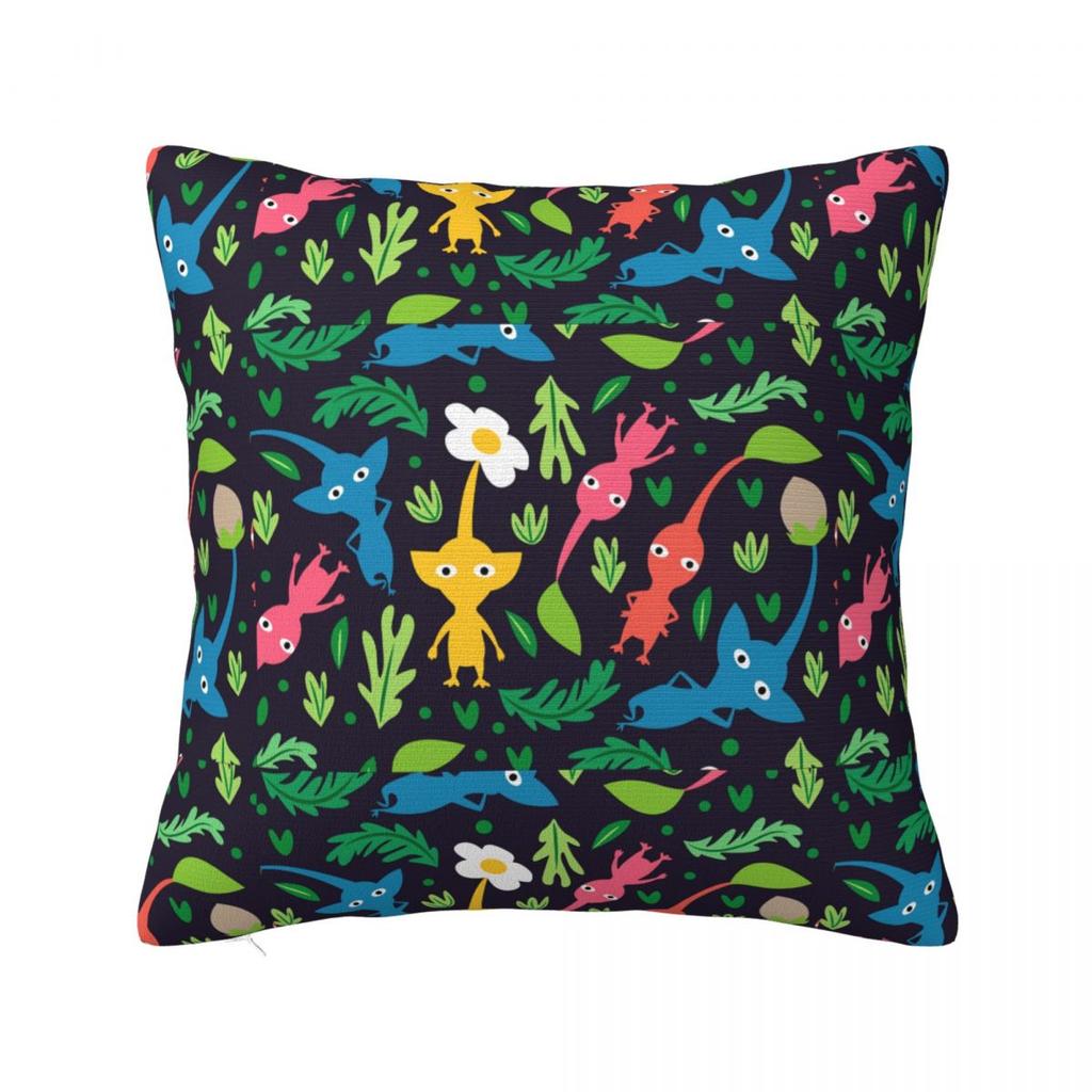 All Pikmin Pillow Case Cushion Cover Square Pattern Pillow Cover Kawaii Pillowcases For Sofa Home Decoration