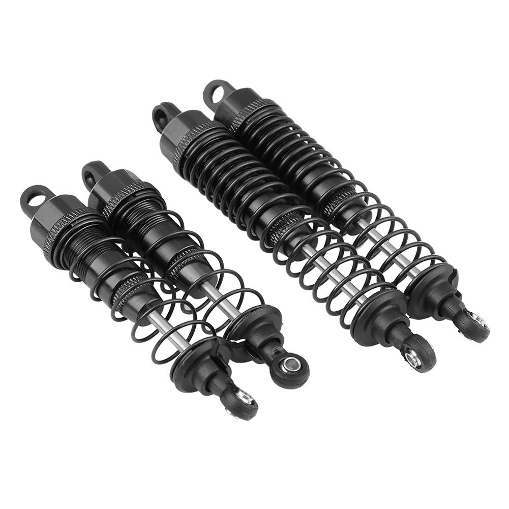 4pcs RC Car 90-108mm Aluminium for FS 53633 51805 51806 1:10 Truck (Black)