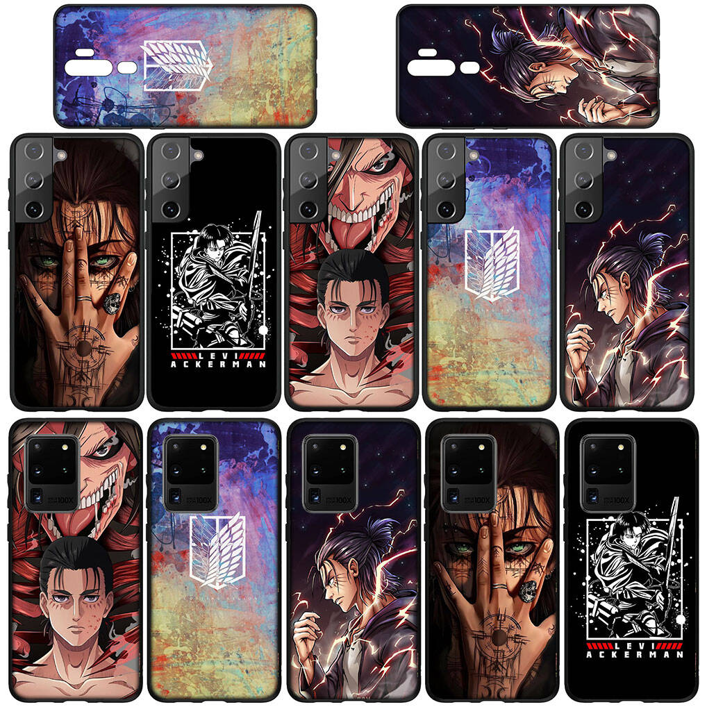 For iPhone 17 16 15 Xiaomi Poco F7 F8 X7 X6 C85 C75 C71 M8 Redmi Note 14 13 12 Pro Max 14C 13C 15C A3 A4 Phone Case Anime Attack On Titan Levi Cover