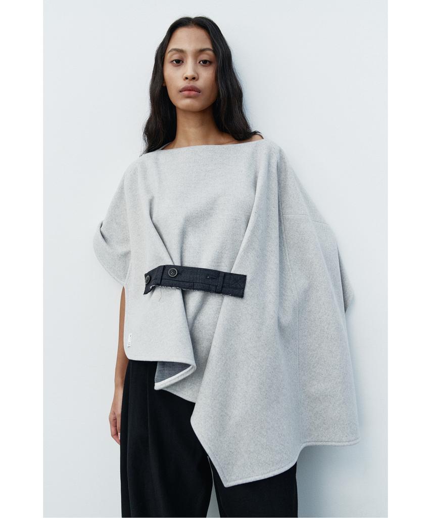 RECODE Belted Drape Shawl Ryaaw25543Gyx