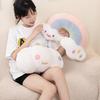 Rainbow Pumpkin Unicorn Pillow Plush Toy Back Cushion Bedroom Gift Decoration