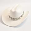 Artificial Wool Western Cowboy Hats for Women Vintage Roll Brim Gentleman Lady Cowgirl Jazz Hats