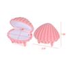 Velvet Jewelry Box Shell Shape Wedding Ring Box Organizer Storage Display Packaging Case Holder Gift Accessories 4 Colors