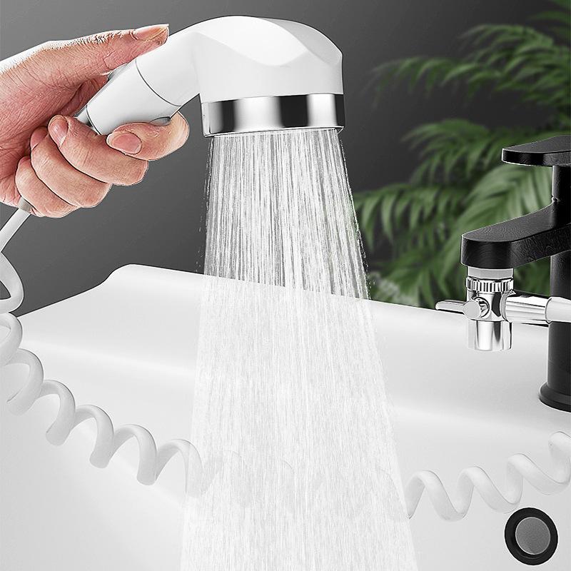 Shower Head Set Bathroom Wash Face Basin Water Tap External Shower Head Toilet Hold Filter Flexible Hair Washing Faucet Rinser