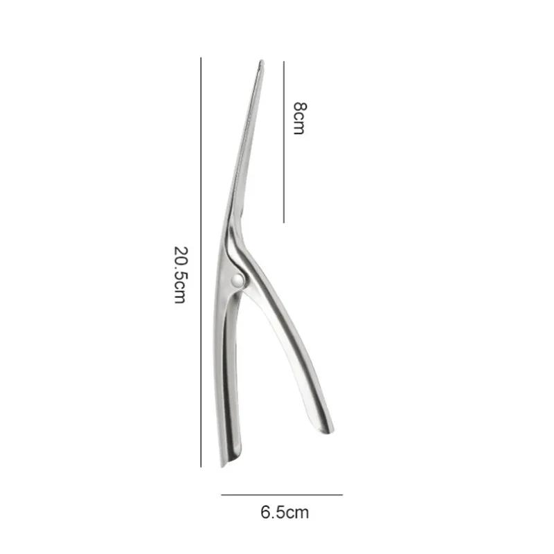 

Нож для удаления креветок из нержавеющей стали Чистка спинки креветки и удаление кишечной вены Инструмент для чистки панциря креветки Многофункциональный нож для рыбы и креветок #2