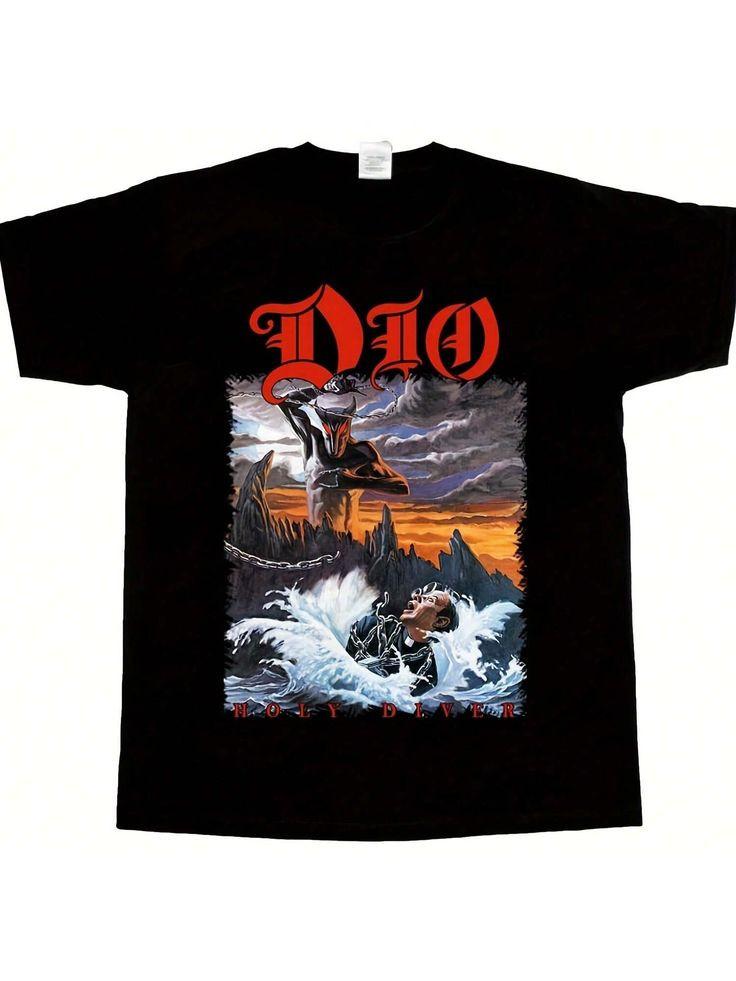 

DIO Holy Diver New Black Short Long Sleeve T-Shirt S