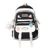 Color Fashionable Blocked Letter Print Student Casual Backpack For School