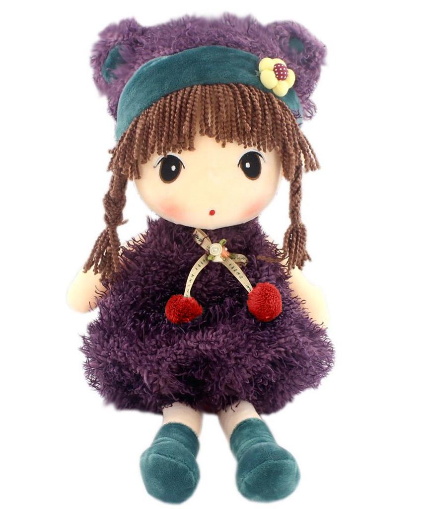 Cute Dress-Up Plush Girl Doll Toy with Tulip Skirt for Pretend Play, Baby, Kids, Girlfriend, Pretend Play, Popular, Gift, Birthday, Elementary School