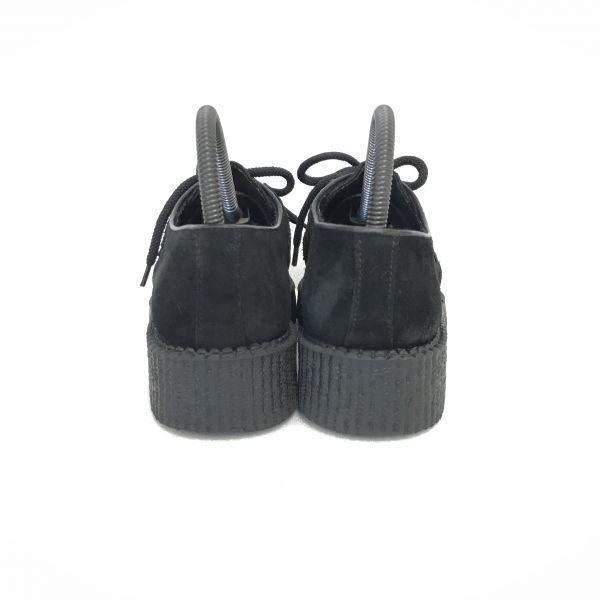 UNDER GROUND/Suede Leather Platform Boots/24.0cm/Black/Underground Style(USED)