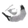 Cat Ears and Wolf Animal Tail Cosplay Costume Faux   Hair Clip Headdress Halloween Leather Neck Chocker Set Animal Cosplay Party Costume