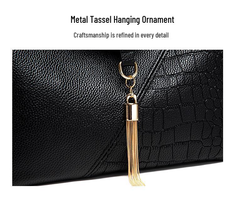 Soft Leather Tassel Crossbody Bag 2025 - Women's Fashion PU Shoulder Tote Bag