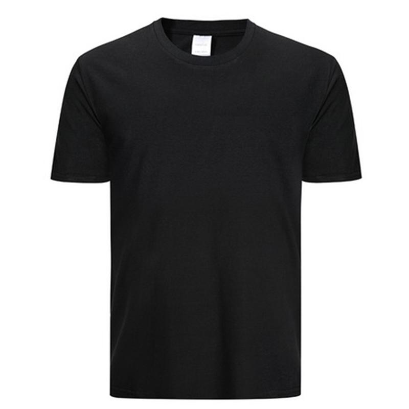 2023 Solid Cotton T-shirt Men's Fitness O-Neck Men's XS-2XL European Size T Shirt