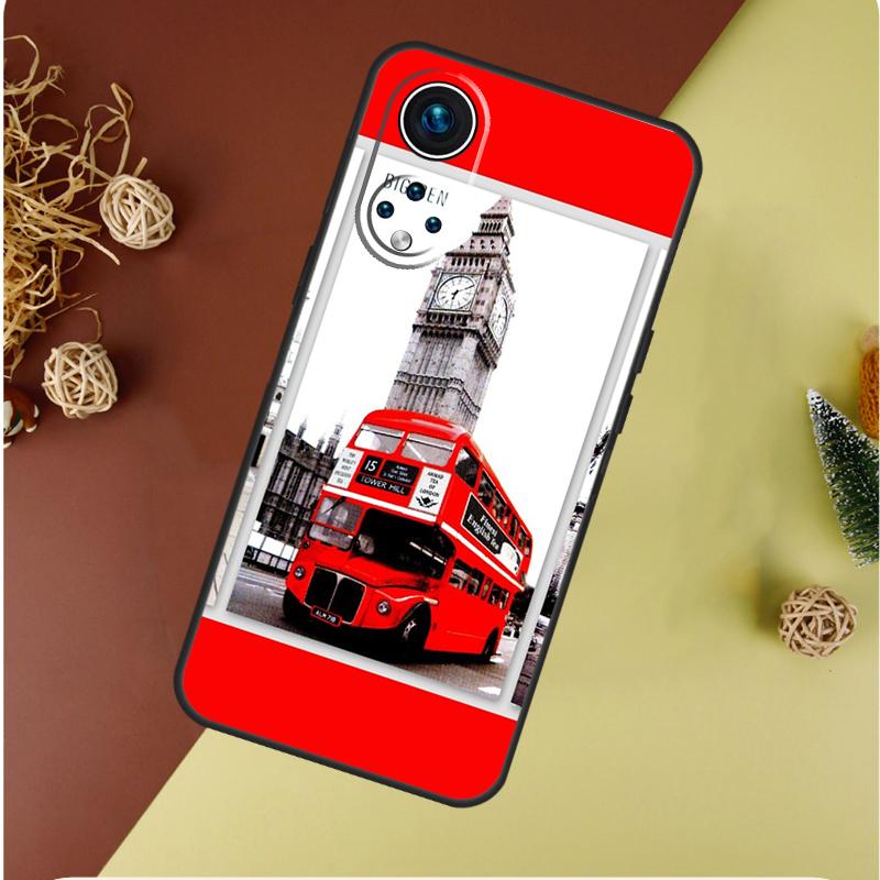 London Bus England Big Ben Case For Honor Magic 7 5 6 Pro Honor 200 Pro 50 70 90 Lite X9b X9a X8b X8a X8 X9 X9c Cover